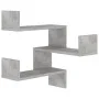 Corner wall shelf made of gray concrete plywood 40x40x50cm by vidaXL, Shelves and shelves - Ref: Foro24-807231, Price: 19,52 ...