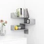Corner wall shelf made of gray concrete plywood 40x40x50cm by vidaXL, Shelves and shelves - Ref: Foro24-807231, Price: 19,52 ...