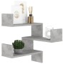 Eckwandregal Sperrholz grauer Beton 40x40x50cm von vidaXL, Regale und Regale - Ref: Foro24-807231, Preis: 20,10 €, Rabatt: %