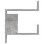 Eckwandregal Sperrholz grauer Beton 40x40x50cm von vidaXL, Regale und Regale - Ref: Foro24-807231, Preis: 20,10 €, Rabatt: %