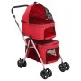 Folding double dog stroller red oxford fabric 83x48x97 cm by vidaXL, pet strollers - Ref: Foro24-172206, Price: 163,36 €, Dis...