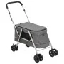 Folding dog stroller gray linen fabric 100x49x96 cm by vidaXL, pet strollers - Ref: Foro24-172203, Price: 114,62 €, Discount: %