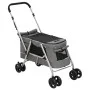Folding dog stroller gray linen fabric 100x49x96 cm by vidaXL, pet strollers - Ref: Foro24-172203, Price: 114,62 €, Discount: %