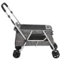 Folding dog stroller gray linen fabric 100x49x96 cm by vidaXL, pet strollers - Ref: Foro24-172203, Price: 114,62 €, Discount: %