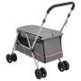 Folding dog stroller gray linen fabric 100x49x96 cm by vidaXL, pet strollers - Ref: Foro24-172203, Price: 114,62 €, Discount: %