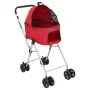 Folding double dog stroller red oxford fabric 83x48x97 cm by vidaXL, pet strollers - Ref: Foro24-172206, Price: 163,36 €, Dis...