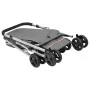 Folding dog stroller gray linen fabric 100x49x96 cm by vidaXL, pet strollers - Ref: Foro24-172203, Price: 114,62 €, Discount: %
