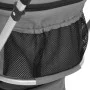 Folding double dog stroller, gray Oxford fabric, 83x48x97cm by vidaXL, pet strollers - Ref: Foro24-172205, Price: 153,88 €, D...