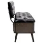 Banco de almacenaje con respaldo cuero sintético negro 110 cm by vidaXL, Benches for halls and storage - Ref: Foro24-339297, ...