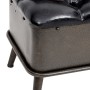 Banco de almacenaje con respaldo cuero sintético negro 110 cm von vidaXL, Bänke für Hallen und Lager - Ref: Foro24-339297, Pr...