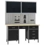 Workbench with four wall panels and two cabinets by vidaXL, Work tables - Ref: Foro24-3053434, Price: 682,82 €, Discount: %