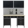 Workbench with four wall panels and two cabinets by vidaXL, Work tables - Ref: Foro24-3053434, Price: 682,82 €, Discount: %