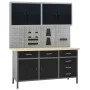 Workbench with four wall panels and two cabinets by vidaXL, Work tables - Ref: Foro24-3053435, Price: 843,31 €, Discount: %