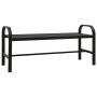 Gartenbank aus Stahl und WPC schwarz 124,5 cm von vidaXL, Gartenbänke - Ref: Foro24-317137, Preis: 94,65 €, Rabatt: %