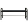 Gartenbank aus Stahl und WPC schwarz 124,5 cm von vidaXL, Gartenbänke - Ref: Foro24-317137, Preis: 94,65 €, Rabatt: %