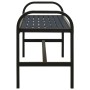 Gartenbank aus Stahl und WPC schwarz 124,5 cm von vidaXL, Gartenbänke - Ref: Foro24-317137, Preis: 94,65 €, Rabatt: %