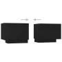 Mueble para TV madera contrachapada negra 100x35x40 cm de vidaXL, Muebles TV - Ref: Foro24-804437, Precio: 65,70 €, Descuento: %