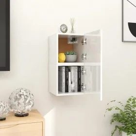 Wand-Wohnzimmermöbel 2 Stück glänzend weiß 30,5x30x30 cm von vidaXL, TV-Möbel - Ref: Foro24-804500, Preis: 53,02 €, Rabatt: %