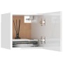Wand-Wohnzimmermöbel 2 Stück glänzend weiß 30,5x30x30 cm von vidaXL, TV-Möbel - Ref: Foro24-804500, Preis: 53,88 €, Rabatt: %