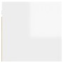 Wand-Wohnzimmermöbel 2 Stück glänzend weiß 30,5x30x30 cm von vidaXL, TV-Möbel - Ref: Foro24-804500, Preis: 53,88 €, Rabatt: %