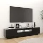Mueble para TV con luces LED negro 180x35x40 cm de vidaXL, Muebles TV - Ref: Foro24-3081898, Precio: 116,74 €, Descuento: %
