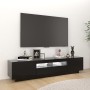 TV-Schrank mit LED-Leuchten schwarz 180x35x40 cm von vidaXL, TV-Möbel - Ref: Foro24-3081898, Preis: 119,05 €, Rabatt: %