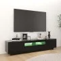 Mueble para TV con luces LED negro 180x35x40 cm de vidaXL, Muebles TV - Ref: Foro24-3081898, Precio: 116,74 €, Descuento: %