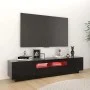 Mueble para TV con luces LED negro 180x35x40 cm de vidaXL, Muebles TV - Ref: Foro24-3081898, Precio: 116,74 €, Descuento: %