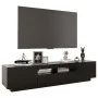 Mueble para TV con luces LED negro 180x35x40 cm de vidaXL, Muebles TV - Ref: Foro24-3081898, Precio: 116,74 €, Descuento: %