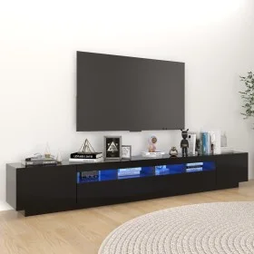 Mueble para TV con luces LED negro 260x35x40 cm de vidaXL, Muebles TV - Ref: Foro24-3081916, Precio: 169,92 €, Descuento: %
