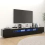 TV-Schrank mit LED-Leuchten schwarz 260x35x40 cm von vidaXL, TV-Möbel - Ref: Foro24-3081916, Preis: 169,92 €, Rabatt: %