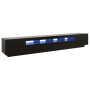 TV-Schrank mit LED-Leuchten schwarz 260x35x40 cm von vidaXL, TV-Möbel - Ref: Foro24-3081916, Preis: 174,60 €, Rabatt: %