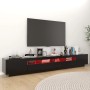 TV-Schrank mit LED-Leuchten schwarz 260x35x40 cm von vidaXL, TV-Möbel - Ref: Foro24-3081916, Preis: 174,60 €, Rabatt: %