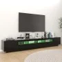 TV-Schrank mit LED-Leuchten schwarz 260x35x40 cm von vidaXL, TV-Möbel - Ref: Foro24-3081916, Preis: 169,92 €, Rabatt: %