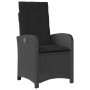 Conjunto de Comedor de Jardín 5 pcs Negro ratán sintético