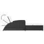 Tumbona con cojín ratán sintético blanco crema by vidaXL, Loungers - Ref: Foro24-317177, Price: 191,45 €, Discount: %