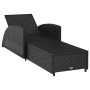 Tumbona con cojín ratán sintético blanco crema by vidaXL, Loungers - Ref: Foro24-317177, Price: 191,45 €, Discount: %