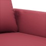 Sillón cuero sintético rojo tinto 60 cm