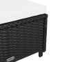 Tumbona con cojín ratán sintético blanco crema by vidaXL, Loungers - Ref: Foro24-317177, Price: 191,45 €, Discount: %