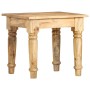 Mesa auxiliar de madera maciza de mango 43x43x40 cm