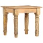 Mesa auxiliar de madera maciza de mango 43x43x40 cm