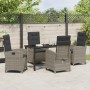 Conjunto de Comedor de Jardín 5 pcs Gris ratán sintético