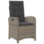 Conjunto de Comedor de Jardín 5 pcs Gris ratán sintético