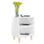 Nachttische Holzbeine 2 Stk. glänzend weiß 40x30x50 cm von vidaXL, Nachttische - Ref: Foro24-805792, Preis: 46,09 €, Rabatt: %