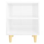 Nachttische Holzbeine 2 Stk. glänzend weiß 40x30x50 cm von vidaXL, Nachttische - Ref: Foro24-805792, Preis: 46,09 €, Rabatt: %