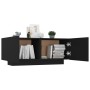 Nachttisch aus schwarzem Ingenieurholz 100x35x40 cm von vidaXL, Nachttische - Ref: Foro24-3082766, Preis: 67,28 €, Rabatt: %