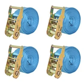 Spanngurte mit Ratsche, 4 Stück, 2T, 6 m x 38 mm, Blau von vidaXL, Spanngurte - Ref: Foro24-142654, Preis: 35,74 €, Rabatt: %