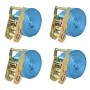 Spanngurte mit Ratsche, 4 Stück, 2T, 6 m x 38 mm, Blau von vidaXL, Spanngurte - Ref: Foro24-142654, Preis: 35,74 €, Rabatt: %