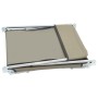 Tumbonas plegables 2 unidades acero y tela gris topo de vidaXL, Tumbonas - Ref: Foro24-44303, Precio: 92,72 €, Descuento: %