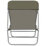 Tumbonas plegables 2 unidades acero y tela gris topo de vidaXL, Tumbonas - Ref: Foro24-44303, Precio: 92,72 €, Descuento: %